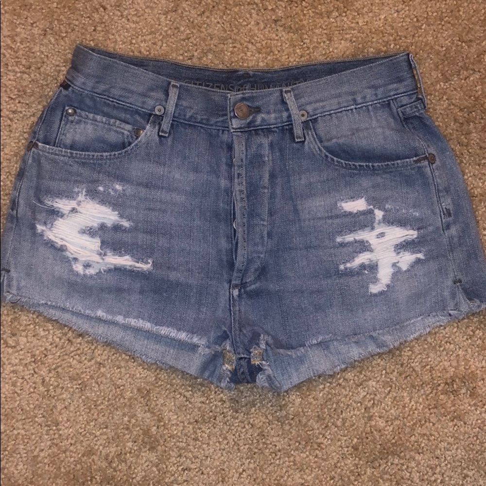 Citizens of Humanity Light Wash Denim Shorts